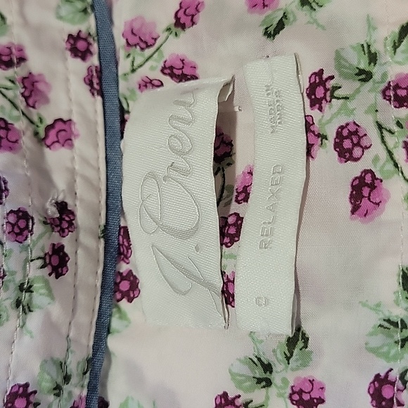 J. Crew 100% Cotton Light Pink Floral Button Down Shirt - Picture 2 of 15
